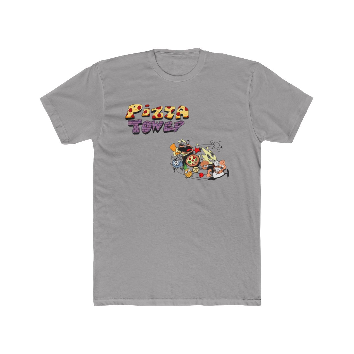 Droomdy Pizza Tower Merch T Shirt Men Women Classic Short Sleev Top Tee M Black - Official T-Shirts merchandise
