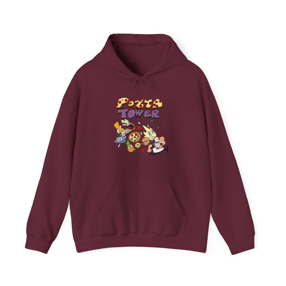 Pizza Tower Novo Logo Pulôver Hoodies Merch Homens Mulheres Moletons Harajuku Streetwear Roupas Engraçadas - alternate angle 3, merchandise