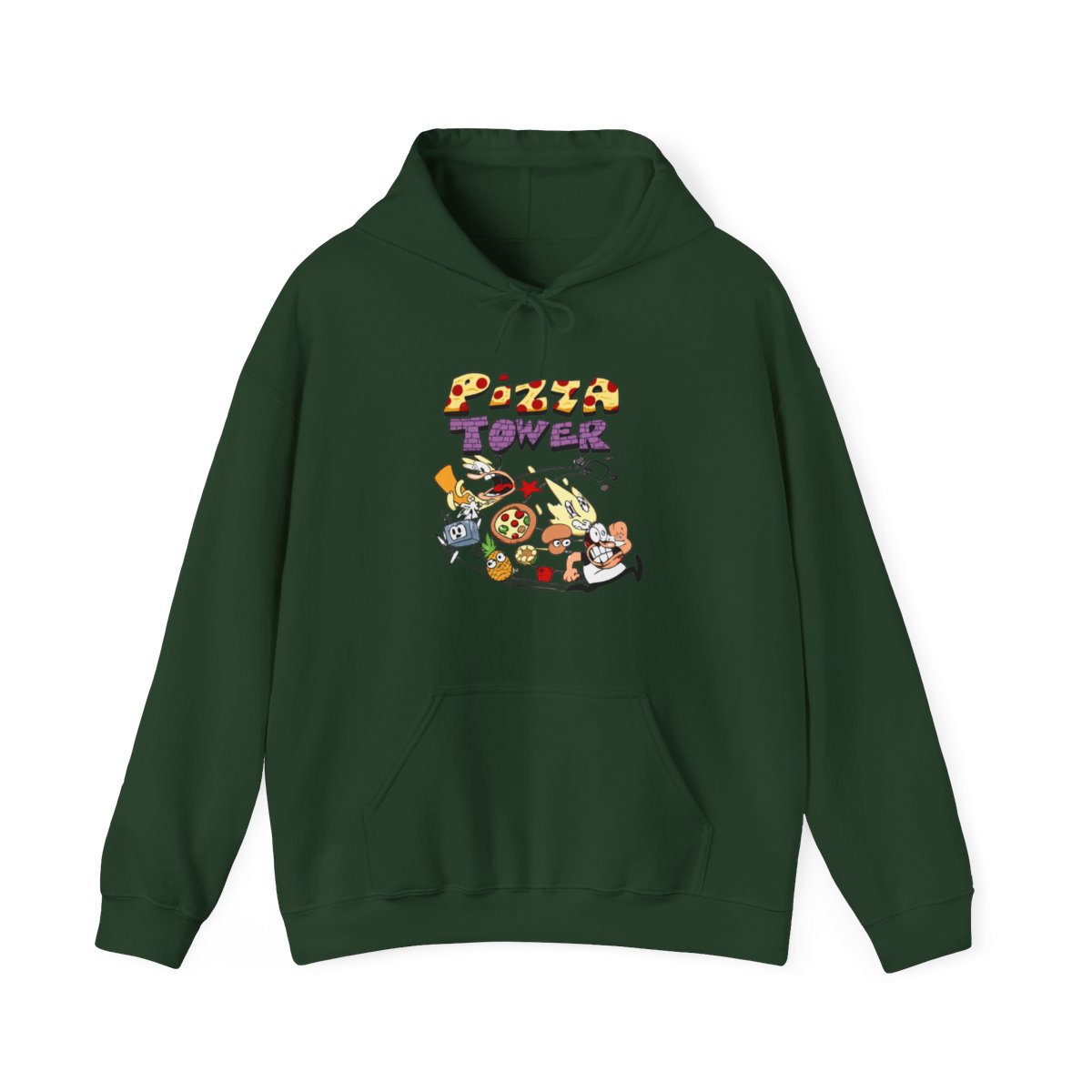 Pizza Tower Novo Logo Pulôver Hoodies Merch Homens Mulheres Moletons Harajuku Streetwear Roupas Engraçadas - alternate angle 5, merchandise