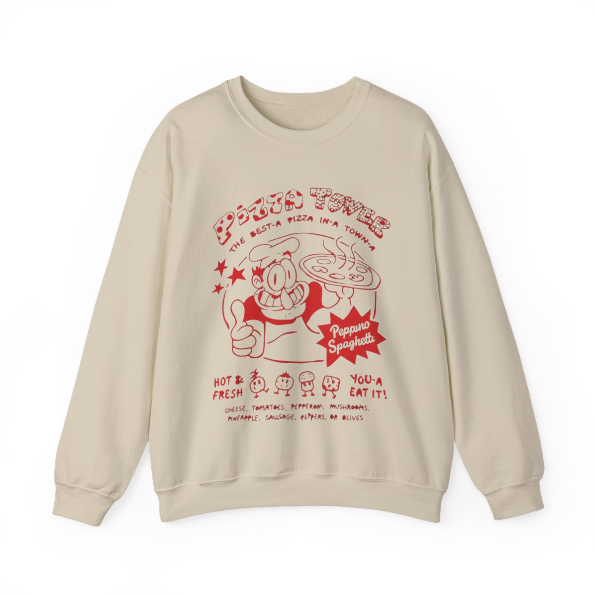 SERLA Autumn And Winter Pizza Tower Merch Hoodies 2D Printed Long-Sleeve Casual Hip Hop Hoodies(S-3XL)(1,3XL) - alternate angle 5, merchandise