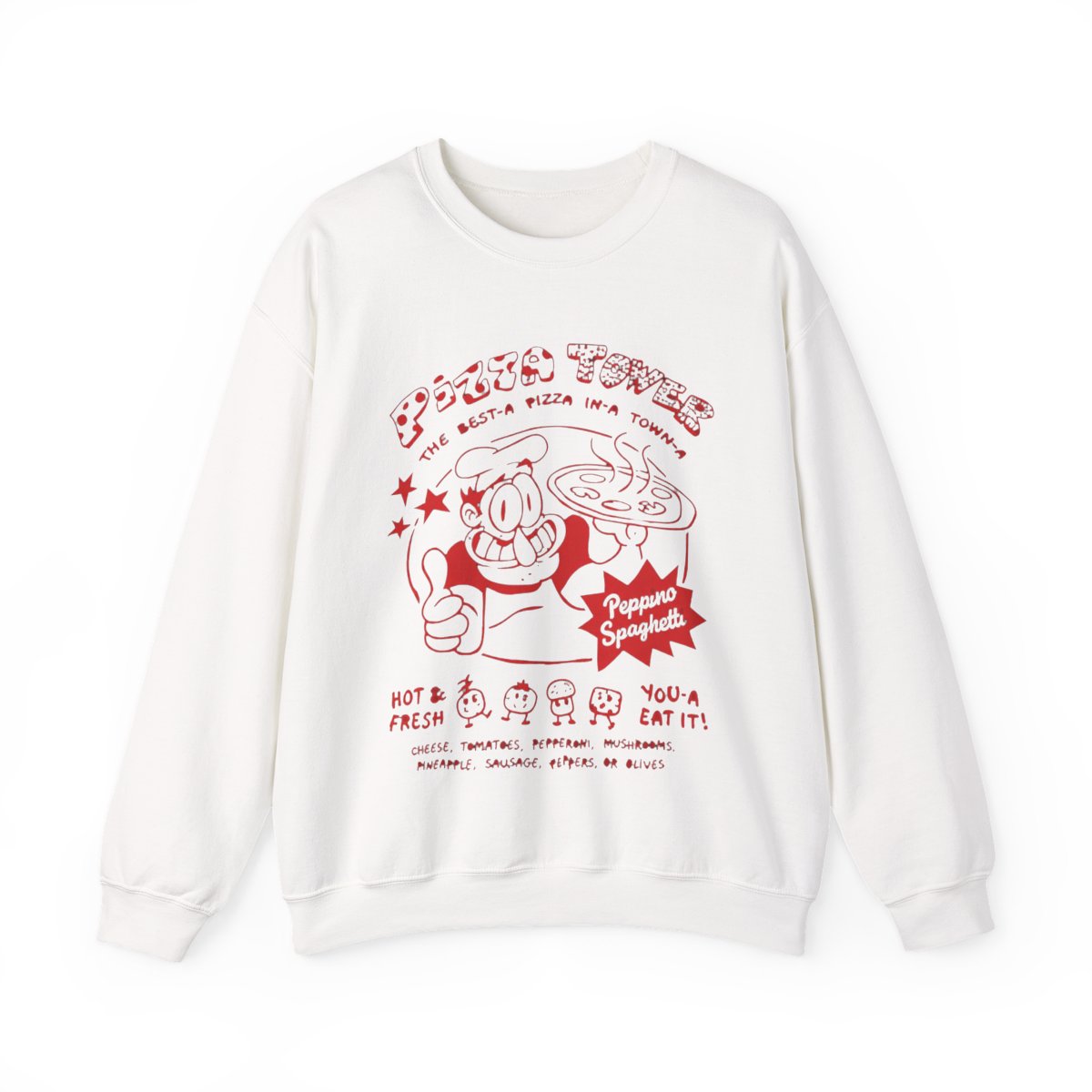 SERLA Autumn And Winter Pizza Tower Merch Hoodies 2D Printed Long-Sleeve Casual Hip Hop Hoodies(S-3XL)(1,3XL) - alternate angle 2, merchandise