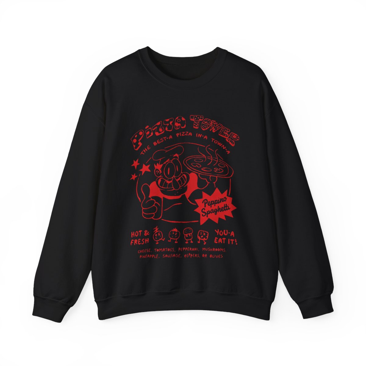 SERLA Autumn And Winter Pizza Tower Merch Hoodies 2D Printed Long-Sleeve Casual Hip Hop Hoodies(S-3XL)(1,3XL) - alternate angle 4, merchandise